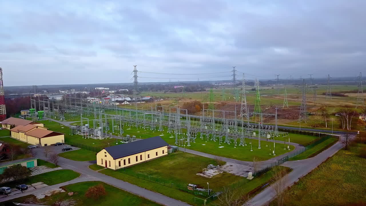 Descarga Gratis Vídeos De Stock De Subestación De Energía Eléctrica En