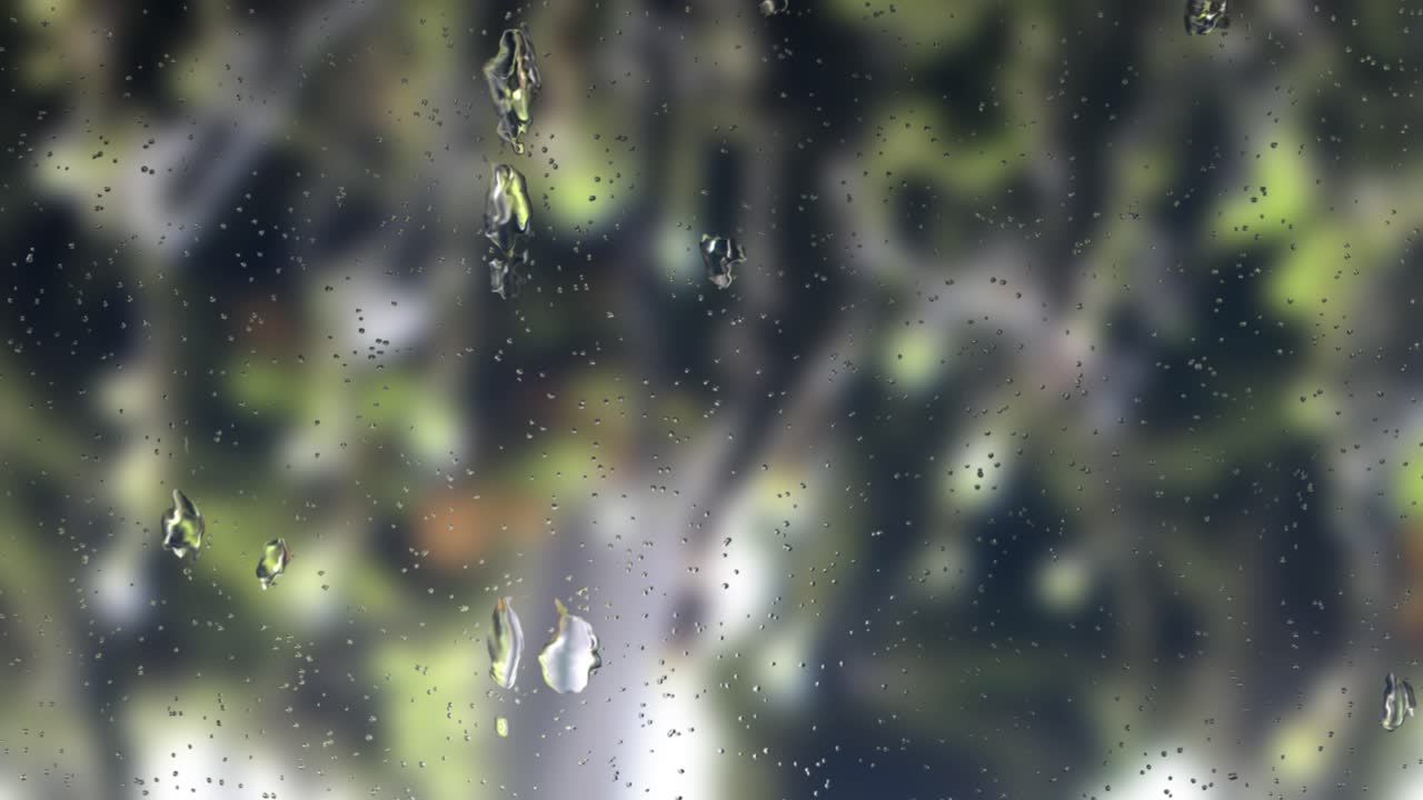 Raindrop On Windows With Water Drop Blur Background Premium Stock Video