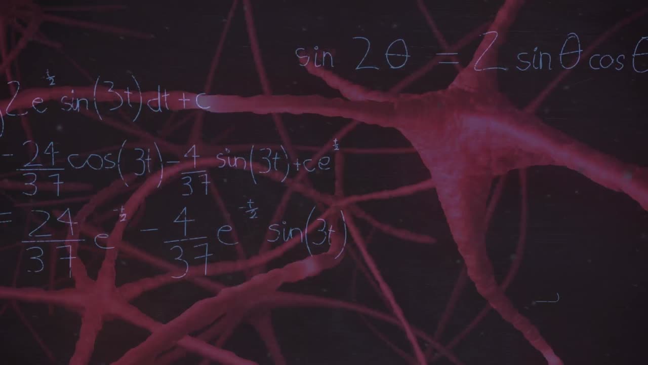 V Deo Premium Animaci N De Ecuaciones Matem Ticas Sobre Las Neuronas