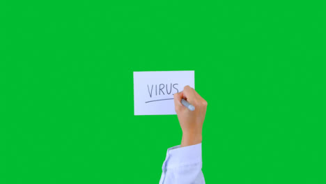 Arzt-Schreibt-Virus-Auf-Papier-Mit-Grünem-Bildschirm-02