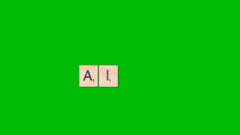 Stop-Motion-Business-Concept-Overhead-Shot-Wooden-Letter-Tiles-Forming-Acronym-AI-On-Green-Screen-1