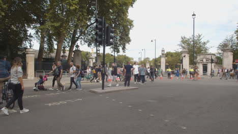 Panning-Shot-of-Crowds-Outside-Ceremonial-Viewing-Area