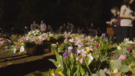 Primer-Plano-De-Tributos-Florales-Y-Dolientes-En-El-Parque-Verde-De-Londres-01