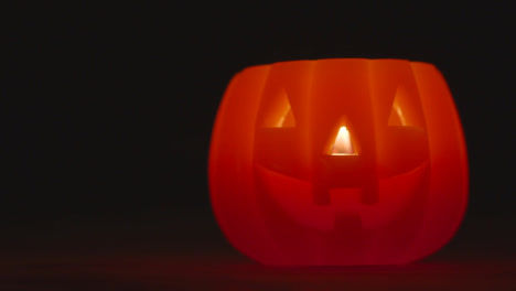 Halloween-Pumpkin-Jack-O-Lantern-With-Candle-Made-From-Carved-Out-Pumpkin