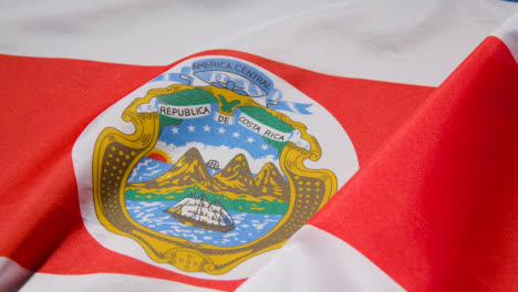 Nahaufnahme-Studioaufnahme-Des-Füllrahmens-Der-Costa-ricanischen-Flagge