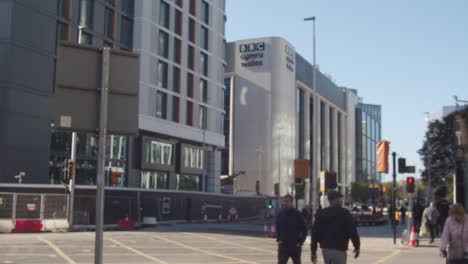Exterior-Of-BBC-Wales-Building-In-Cardiff-City-Centre