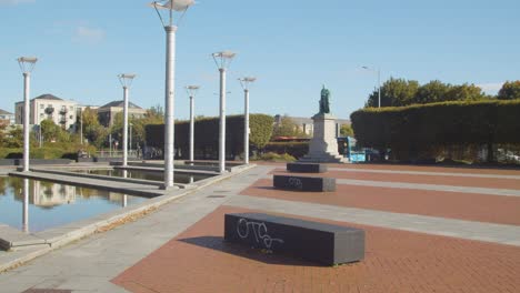 Statue-Of-Marquis-Of-Bute-In-Callaghan-Square-Cardiff-Wales