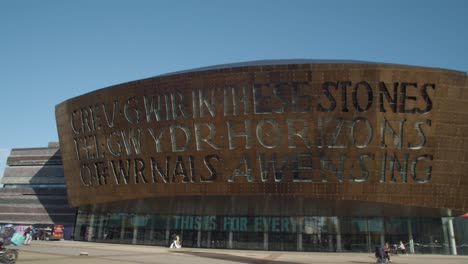 Exterior-Of-Millennium-Centre-In-Cardiff-Wales-With-Modern-Architecture-2