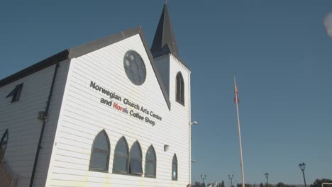 Exterior-Of-The-Norwegian-Church-Arts-Centre-In-Cardiff-Wales