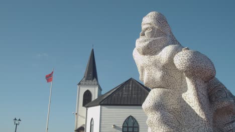 Sculpture-Outside-The-Norwegian-Church-Arts-Centre-In-Cardiff-Wales-1