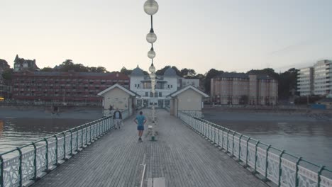 View-From-Penarth-Pier-In-Wales-Towards-Town-At-Dusk-2