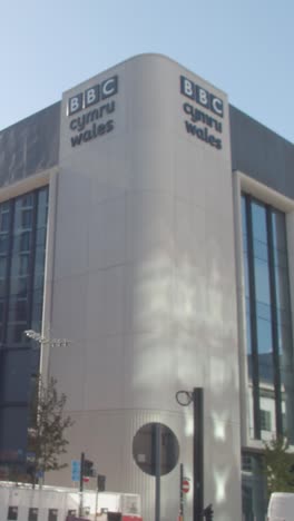 Vertical-Video-Showing-Exterior-Of-BBC-Wales-Building-In-Cardiff-City-Centre-1