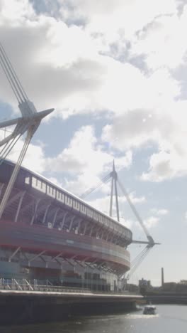 Vertical-Video-Showing-Exterior-Of-The-Principality-Sports-Stadium-In-Cardiff-Wales-1