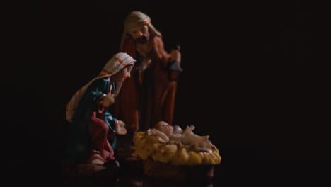Studio-Christmas-Scene-With-Figures-Of-Mary-Joseph-And-Baby-Jesus-In-Manger-From-Nativity-1