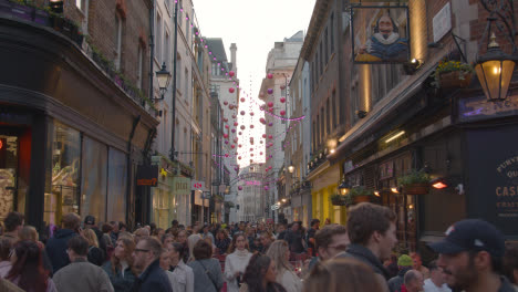 Shops-And-Restaurants-Decorated-For-Christmas-On-London-UK-Fouberts-Place