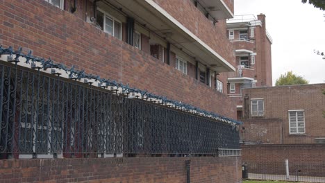 Security-Fencing-Outside-Inner-City-Housing-Development-In-Tower-Hamlets-London-UK-3