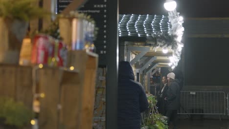 Busy-Christmas-Market-Food-Stalls-On-London-South-Bank-At-Dusk-3