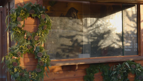 Close-Up-Of-Christmas-Wreaths-For-Sale-Outdoors-At-Garden-Centre-1