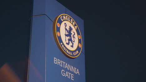 Exterior-Of-Stamford-Bridge-Stadium-Home-Ground-Of-Chelsea-Football-Club-London-At-Night-9