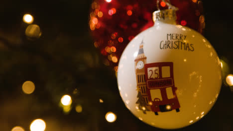 Close-Up-Of-Lights-And-Baubles-On-Christmas-Tree-With-London-Theme-1