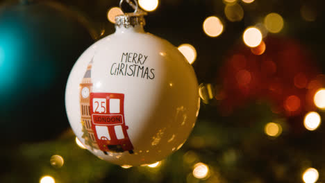Close-Up-Of-Lights-And-Baubles-On-Christmas-Tree-With-London-Theme-5