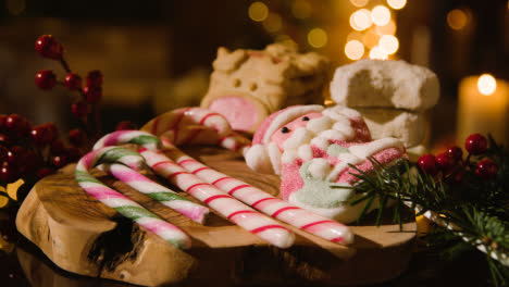 Christmas-At-Home-With-Traditional-American-Christmas-Candy-Canes-And-Cookies-2