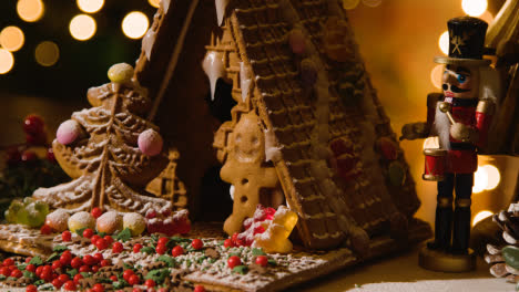 Christmas-Food-At-Home-With-Gingerbread-House-And-Milk-On-Table-5
