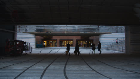 Pedestrian-Walkway-Outside-Battersea-Power-Station-Development-In-London-UK-