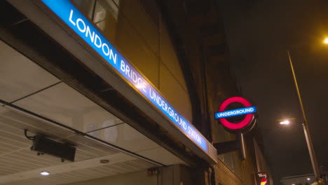 Close-Up-Of-Entrance-To-London-Bridge-Underground-Tube-Station-UK-