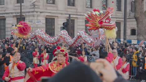 Parade-Around-Trafalgar-Square-In-London-UK-In-2023-To-Celebrate-Chinese-New-Year-With-Dragon-Dance-1