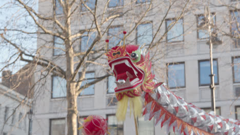 Parade-Around-Trafalgar-Square-In-London-UK-In-2023-To-Celebrate-Chinese-New-Year-With-Dragon-Dance-3