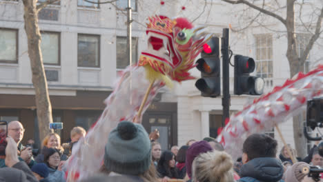 Parade-Around-Trafalgar-Square-In-London-UK-In-2023-To-Celebrate-Chinese-New-Year-With-Dragon-Dance-5