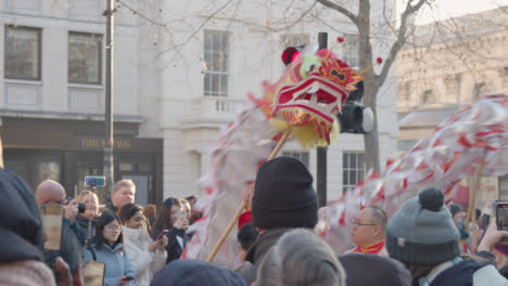 Parade-Around-Trafalgar-Square-In-London-UK-In-2023-To-Celebrate-Chinese-New-Year-With-Dragon-Dance-6