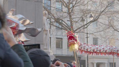 Parade-Around-Trafalgar-Square-In-London-UK-In-2023-To-Celebrate-Chinese-New-Year-With-Dragon-Dance-7