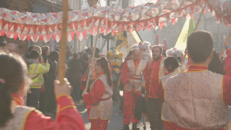 Multitudes-En-El-Desfile-Alrededor-De-Trafalgar-Square-En-Londres-Reino-Unido-En-2023-Para-Celebrar-El-Año-Nuevo-Chino-Con-Dragon-Dance-2