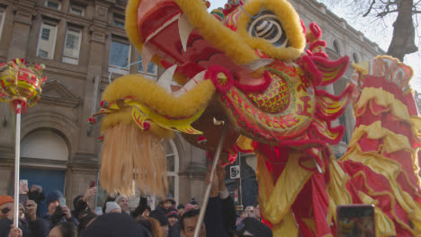 Crowds-At-Parade-Around-Trafalgar-Square-In-London-UK-In-2023-To-Celebrate-Chinese-New-Year-With-Dragon-Dance-3