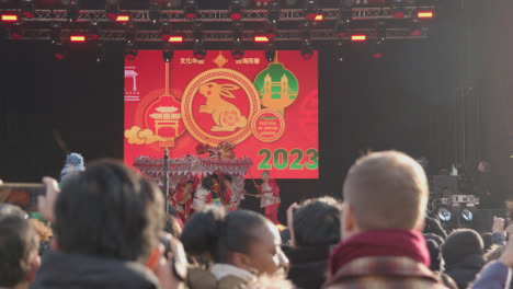 Dragon-Dancers-At-Event-Celebrating-Chinese-New-Year-2023-In-Trafalgar-Square-London-UK-2