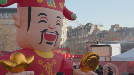 Decorations-In-Trafalgar-Square-In-London-UK-Celebrating-Chinese-New-Year-2023-