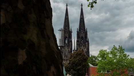 Timelapse-of-Cologne,-Germany,-Europe---Zeitraffer-von-Köln,-Deutschland,-Europa-18