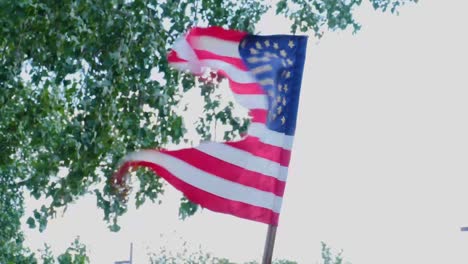 Bandera-De-La-Unión-Bandera-De-La-Guerra-Civil-Vuela-En-La-Brisa