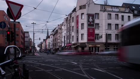 Timelapse-Of-Cologne,-Germany,-Europe---Zeitraffer-Von-Köln,-Deutschland,-Europa-12