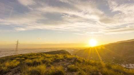 Sunset-in-a-mountain-with-clouds