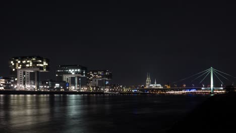 Timelapse-Of-Cologne,-Germany,-Europe---Zeitraffer-Von-Köln,-Deutschland