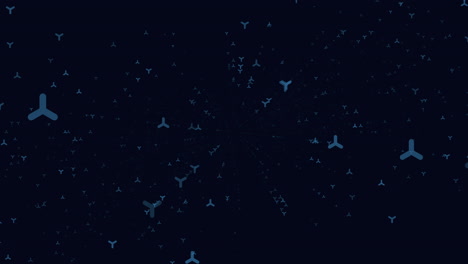 Starry-night-blue-background-with-scattered-white-dots
