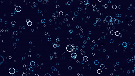 Blaues-Und-Weißes-Kreisförmiges-Muster-Auf-Dunklem-Hintergrund,-Vielseitiges-Designelement