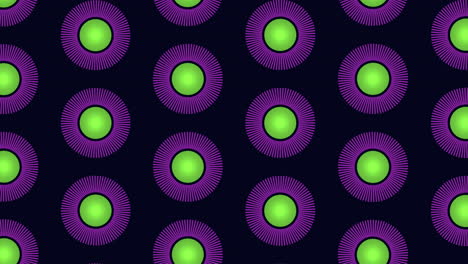 Neon-futuristic-circles-pattern-with-rainbow-lines-on-black-gradient