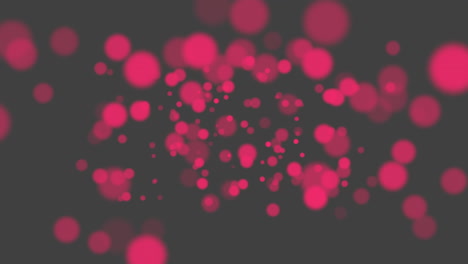 Leuchtende-Rote-Kleckse,-Verstreut-Vor-Einem-Dunklen,-Geheimnisvollen-Künstlerischen-Hintergrund