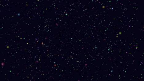 Galaxia-Oscura-Y-Profunda-Con-Polvo-Y-Brillos-De-Arcoíris-Moviéndose-En-El-Caos