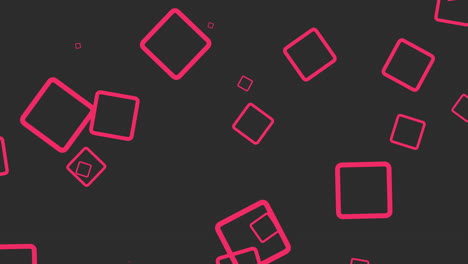 Flying-red-geometric-squares-on-black-gradient
