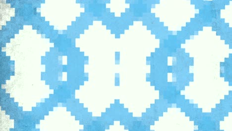 Un-Fondo-Azul-Y-Blanco-Con-Pixel-Art